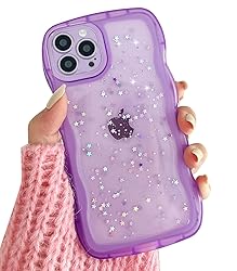 Qokey for iPhone 12 Pro Max Case 6.7" Curly Wave