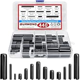 440Pcs Roll Pin Assortment Kit, Slotted Spring Pins, Steel Split Expansion Pin, 13 Sizes 13/64 3/32 1/8 5/32 1/16 5/64 5/32 15/64 Inch for Home Improvement, Automotive Repair,Machinery