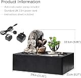 BTGGG Buddha Indoor Fountain with LED Light Candle 29x21x22 cm UK Plug view 7