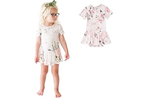 Posh Peanut Baby & Little Girls Dresses for Summer - Twirl Bodysuit Dresses for Girls Made of Soft Viscose from Bamboo