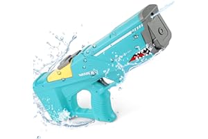 WNSULL Electric Water Gun for Adults Kids,Automatic Water Gun up to 35 Ft,High Pressure 650CC Battery Powered Squirt Gun,Water Blaster Shooting Outdoor Beach Pool Toys (Green)