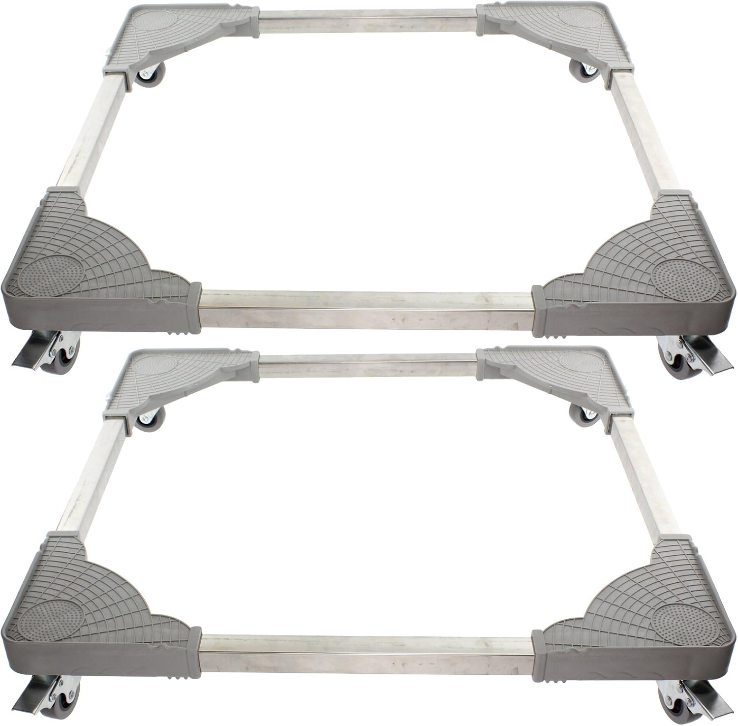 SPARES2GO Universal Appliance Wheels Adjustable Washing Machine Trolley