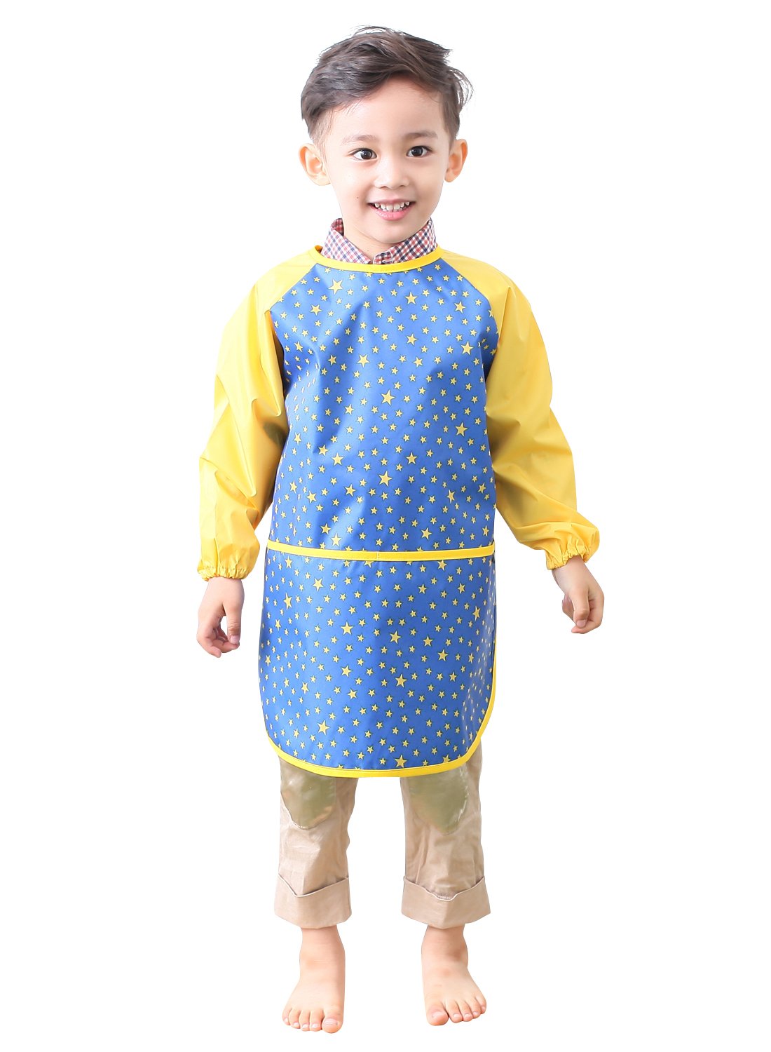 Plie Kids Art Smocks, Children Waterproof Artist Painting Aprons Long