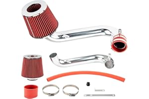 AUTOSITY Cold Air Intake Kit for 2001-2005 CIVIC DX/LX/EX/GX/VP 1.7L L4, Upgraded Air Intake System Kit - Red