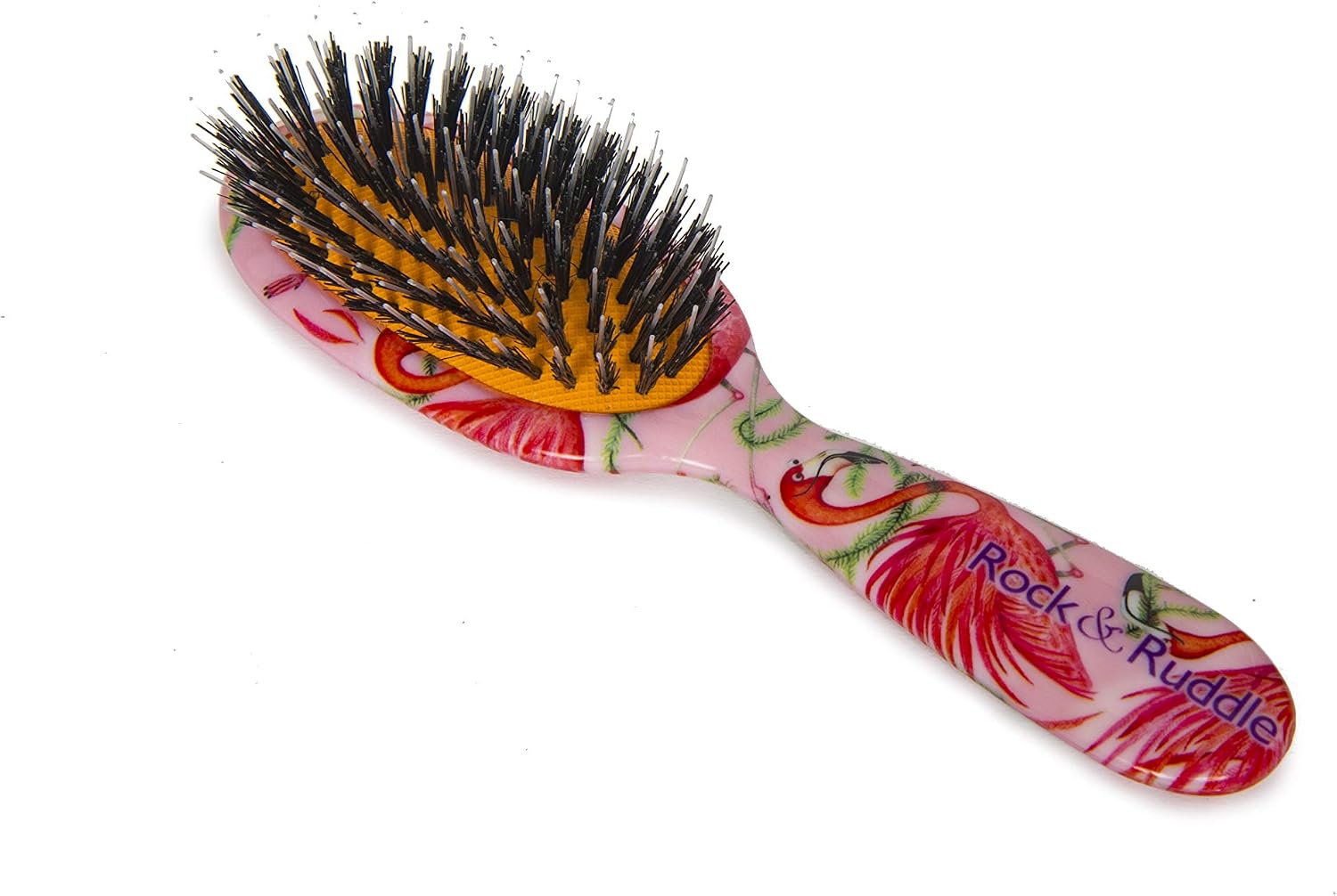 Rock & Ruddle Natural Mixed Boar Bristle Hair Brush for Women and Kids (Small/Travel Size, 17.5cm) - Image 3