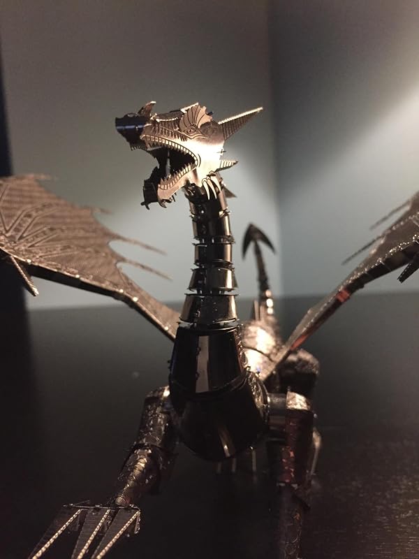 Fascinations ICONX Silver Dragon 3D Metal Model Kit | Mind Games Canada