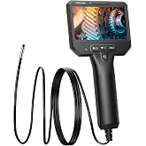 NIDAGE 3.9mm Endoscope Camera with Light, 1920P HD Borescope Inspection Cam | 4.3" IPS Screen, 5FT Flexible Cable, IP67 Waterproof, for Engine Automotive Aircraft Wall, Mechanic Tool, Cool Gadget Gift
