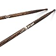 ProMark Drum Sticks - Classic Forward 2B Drumsticks - Drum Sticks Set - Oval Wood Tip - FireGrain Hickory Drumsticks - Consistent Weight and Pitch - 1 Pair