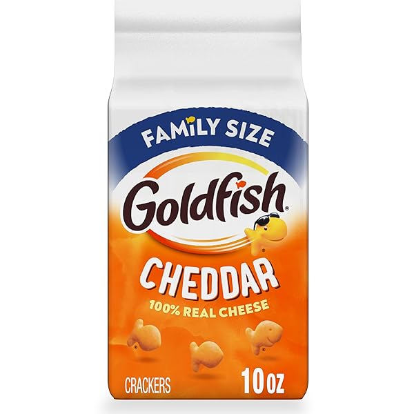 GOLDFISH CHEDDAR CHEESE CRACKERS, 10 OZ BAG
