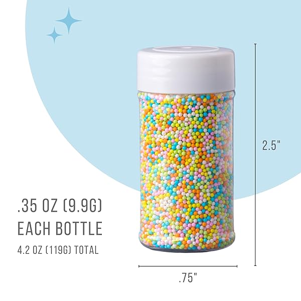 SWEETS INDEED SPRINKLES, 4 PACK, EDIBLE SPRINKLE MIX, PERFECT FOR CAKE DECORATIONS, BAKING, ICE CREAM, COOKIES, CUPCAKE TOPPER (EASTER)
