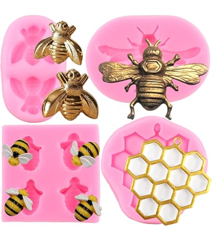 Molde De Silicona Para Fondant De Abejorro - Para Chocolate, Galletas, Cupcakes, Apto Para Horno Y Lavavajillas