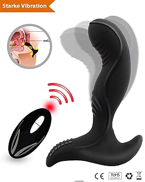 ?Prostata Stimulator mit Fernbedienungsfunktion? Analplug Prostata Vibratoren Massager für Männer: 2 Motors 12 Vibrationsmodi