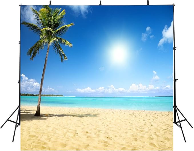 10x10Feet Sea Beach Photography Backdrops for Wedding