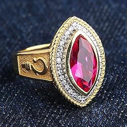 Pastoral's Staff Marquise Red Ruby Womens Bishop
