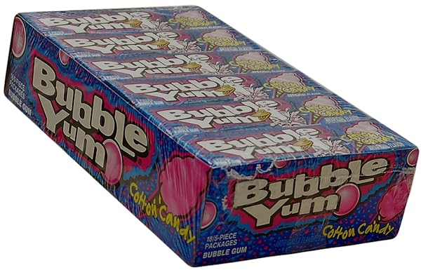 BUBBLE YUM COTTON CANDY BUBBLE GUM – SOFT...