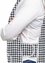 LINEN CLOSET Unisex Tabard Aprons with Pockets 65/35 Poly-Cotton view 2