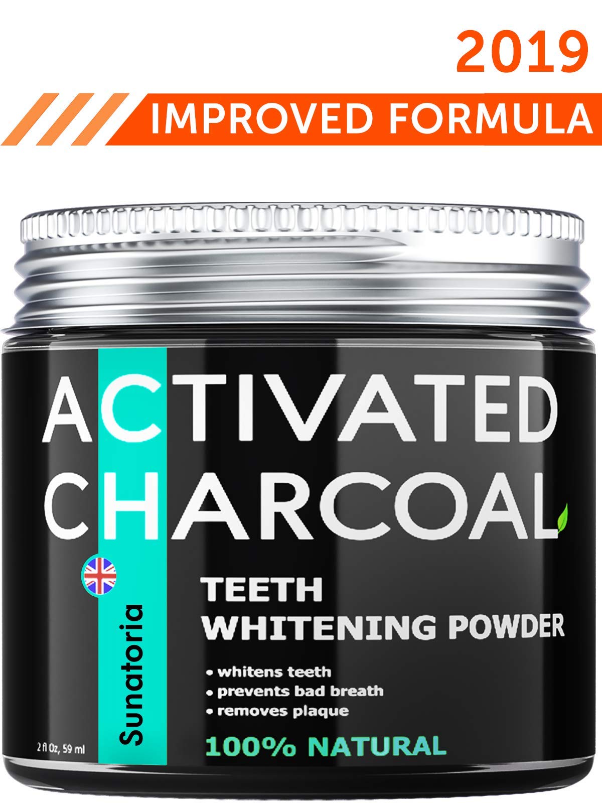 Activated Charcoal Teeth Whitening Powder Product of UK by Sunatoria