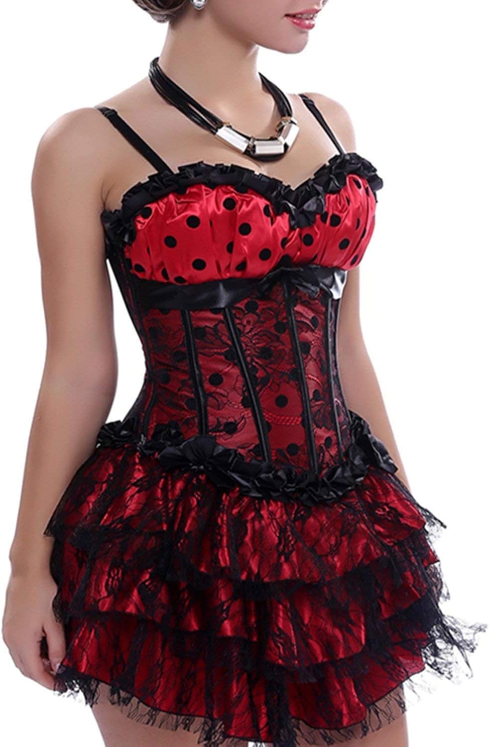 Dress Mini Skirt Petticoat Corsage Lace Up Business Gothic Dress