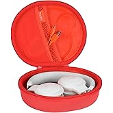 ZUJFPL EVA Hard Headphone Case for JBL Tune 510BT / 520BT / 500BT / 660NC / 670NC / 570BT / 525BT / 600BTNC, JBL Live 460NC / 670NC / 400BT / JBL T450BT and Soundcore H30i, Samsung AKG - Red