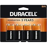 Duracell - CopperTop 9V Alkaline Batteries - long lasting, all-purpose 9 Volt battery for household and business - 4 count