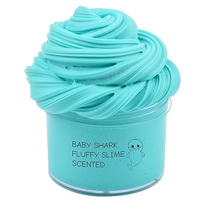 SLOUEASY Ocean Blue Fluffy Slime with Foam Beads, Bangladesh Ubuy