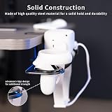 VIVO Clamp-on VR Headset Stand Desk Mount Metal Display Holder w/ Controller view 3