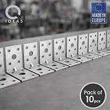 OMIDEAS 10x Galvanised Angle Brackets 50x50x35mm Heavy Duty Corner Joiner view 3