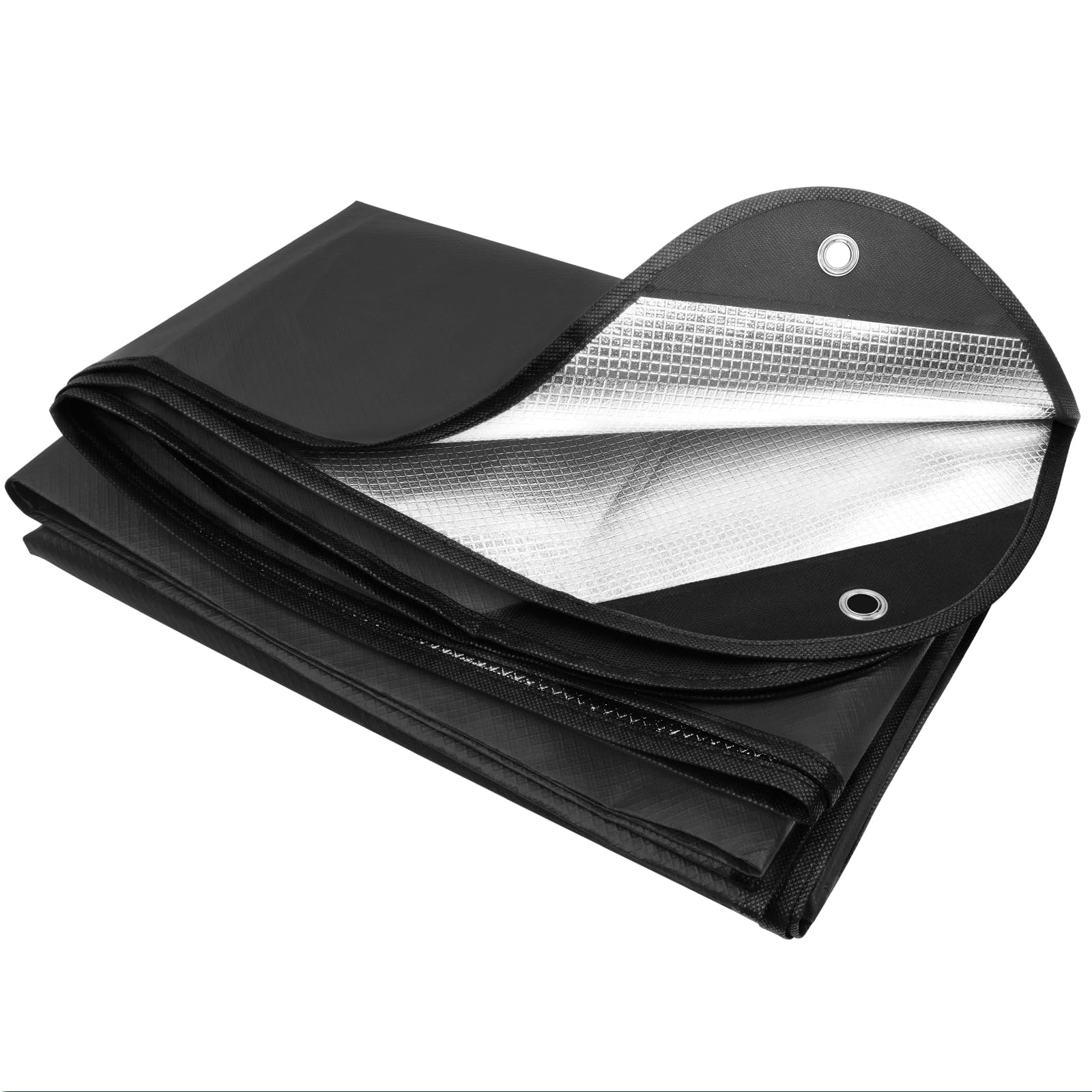 E EASTSTORM 7×5ft Heavy Emergency Blanket,Thickened Bivvy Bag Survival Rescue Blanket Reusable,Tarpaulin Waterproof Reflective Tarp Three layers of Protection for Outdoor Camping