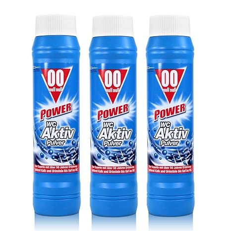 3x 00 Null Null Power WC Aktiv Pulver 1kg