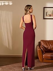 HTZMO Women Elegant Summer Bodycon Maxi Dress