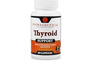 Sigmaceutical Thyroid Support for Women - Zinc & Selenium Supplement - Iodine Supplement - Ashwagandha & Kelp Supplement - 60 Capsules