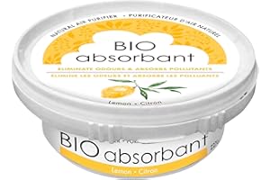 ATTITUDE Bio Absorbant Air Purifier with Activated Carbon Freshener, Made in Canada, Odor Remover, Plant and Mineral-Based, V