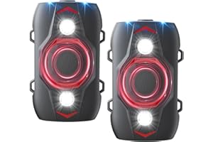 XMUNIHA Rodent Repellent for Car Engines - Ultrasonic Mouse Repellent Under Hood, Upgraded 4 LED Strobe Lights, Plug-in & Battery Powered, Keep Rodents Out of Car, RV, Garage, Room, Indoor, Outdoor, 2 Pack