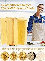 Stable Rotary Wood Pasta Drying Rack - Large Noodle