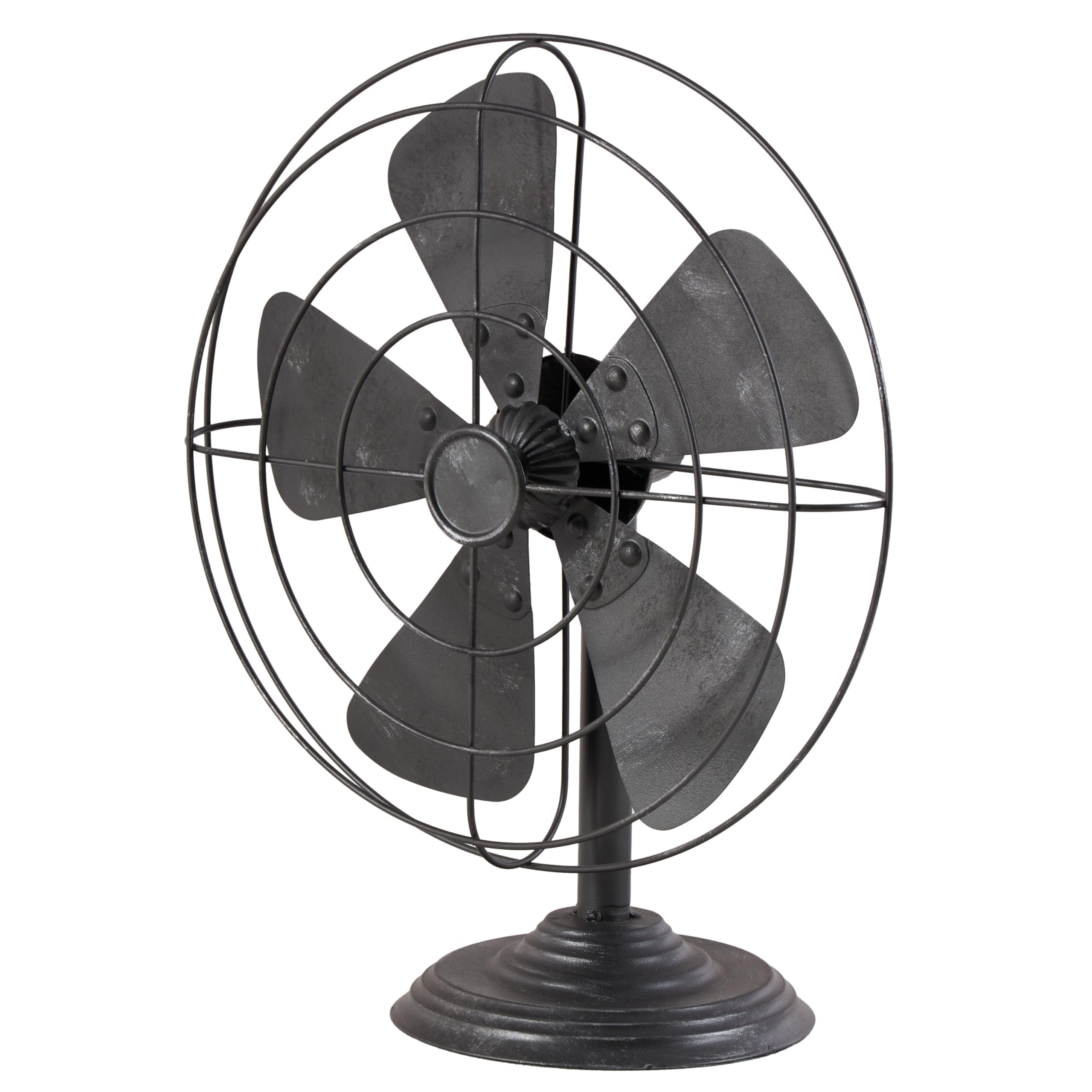 Deco 79 Metal Fan Decorative Sculpture Home Decor Statue, Accent Figurine 15