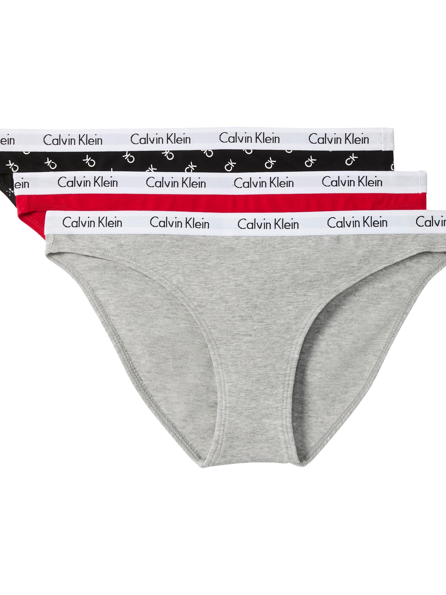 Calvin Klein Carousel Logo Cotton Stretch Bikini Panties, 3 Pack Image
