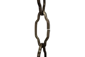 RCH Hardware CH-S57-30-AB-10 Steel Chandelier Chain, Antique Brass (10 Feet)