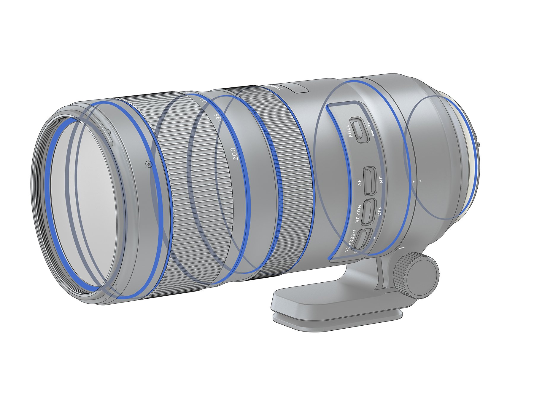 Tamron SP 70-200mm F/2.8 Di VC G2 for Nikon FX Digital SLR Camera