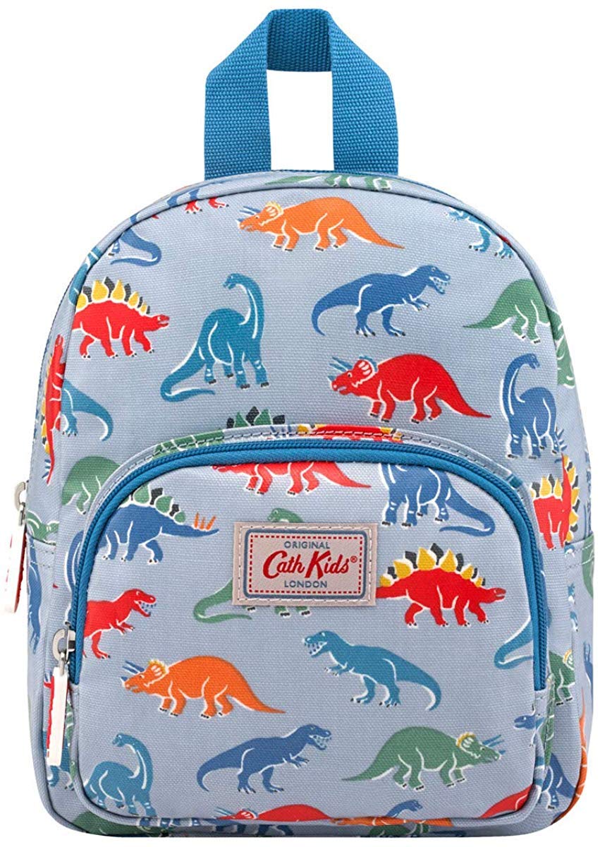 Cath Kidston Mens Dino Stamp Kids Mini Rucksack Vintage Blue, S
