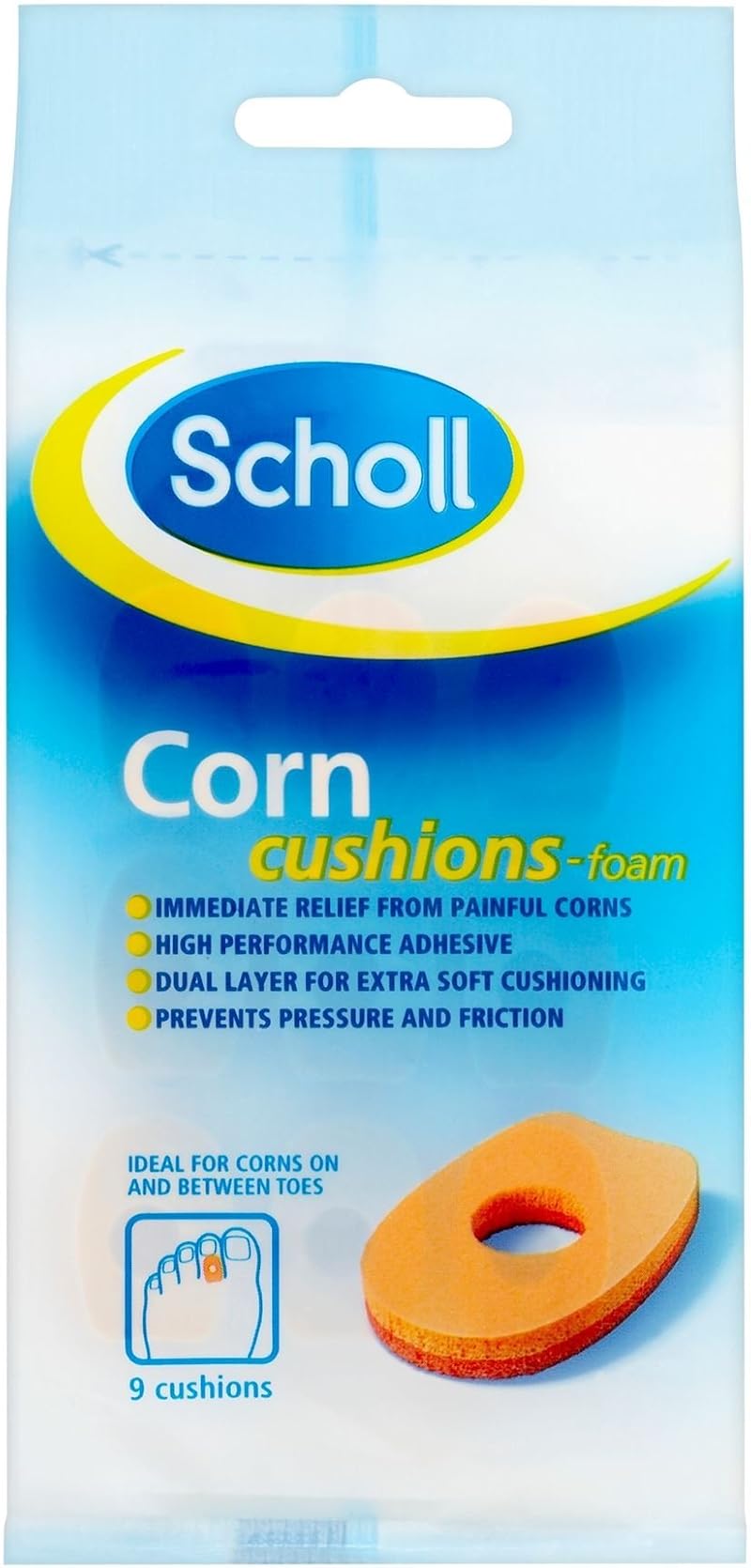 Scholl 9 Foam Corn Cushions Multipack 12 Pack Foot Pain Relief