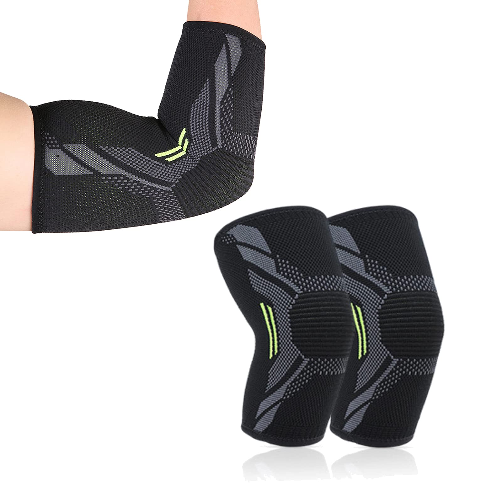 Amtrak Elbow Support Brace 2Pcs for Men and Women, Anti-slip Compression Elbow Sleeves for Tennis Elbow, Golfers Elbow, Arthritis, Weightlifting, Tendonitis, Joint Pain Relief,Moisture Wicking(XL)