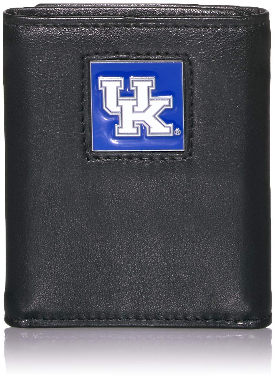 Siskiyou Sports NCAA Mens Kentucky Wildcats Deluxe Leather Tri-fold Wallet One Size Black