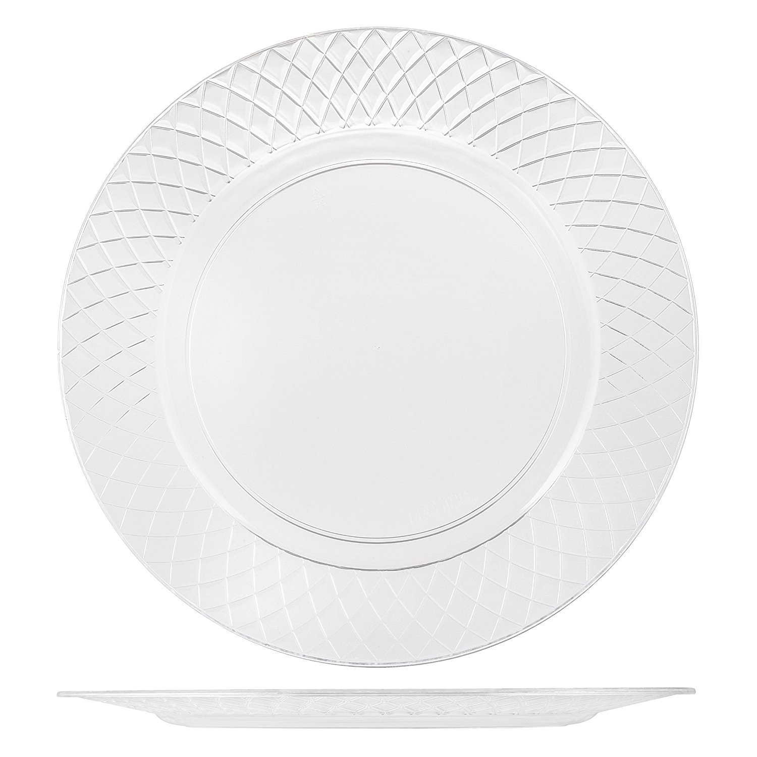 72 Crystal Clear Plastic Plates 7 5 Inch Disposable Plates Fancy Appetizer 78776756155 Ebay