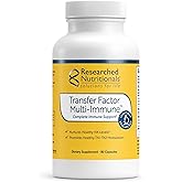 Transfer Factor Multi-Immune Support Supplement - Clinically Researched Immune Support Formula with Colostrum, Mushrooms, Green Tea, and IP-6 - Promotes Healthy NK Cell & T-Cell Function, 90 Capsules