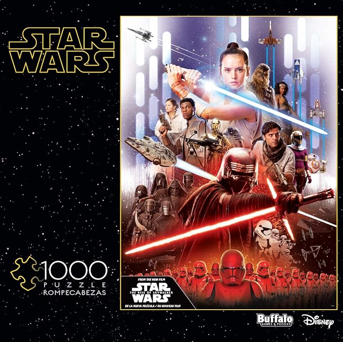 amazon com ravensburger star wars episode i vii 18 000pc jigsaw puzzle varios toys games ravensburger star wars episodes star wars