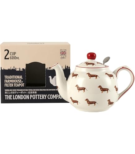 Amazon.com | London Pottery Farmhouse Animal Pattern Teapot for