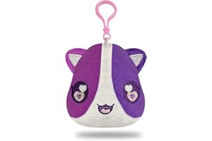 DUUGER MeeMeow Purple Heart Cat Plush Keychain Stuffed Animal Toy,Cute Decorative Plush Toy Accessory Fun Buddy for Kids Bag, Purse, Backpack, Handbag