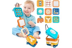 Busy Board for 1 Year Old, Montessori Toys for Baby, Toddler Travel Toys, Baby Toys 12-18 Months, Toddler Airplane Activities