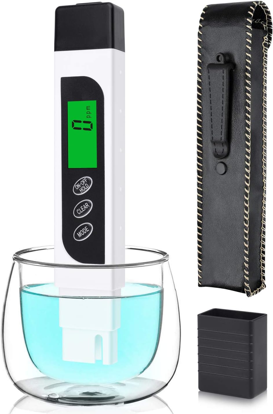 KINCREA TDS Water Quality Tester,Accurate TDS, EC & Temperature Meter 3 in 1,0-9999 ppm with ± 2% Accuracy,Digital TDS Meter for Drinking Water Test,Aquarium Test,Swimming Pool,Hydroponics,RO/DI Water
