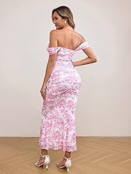 KUTUMAI Off The Shoulder Maxi Long Dress Corset